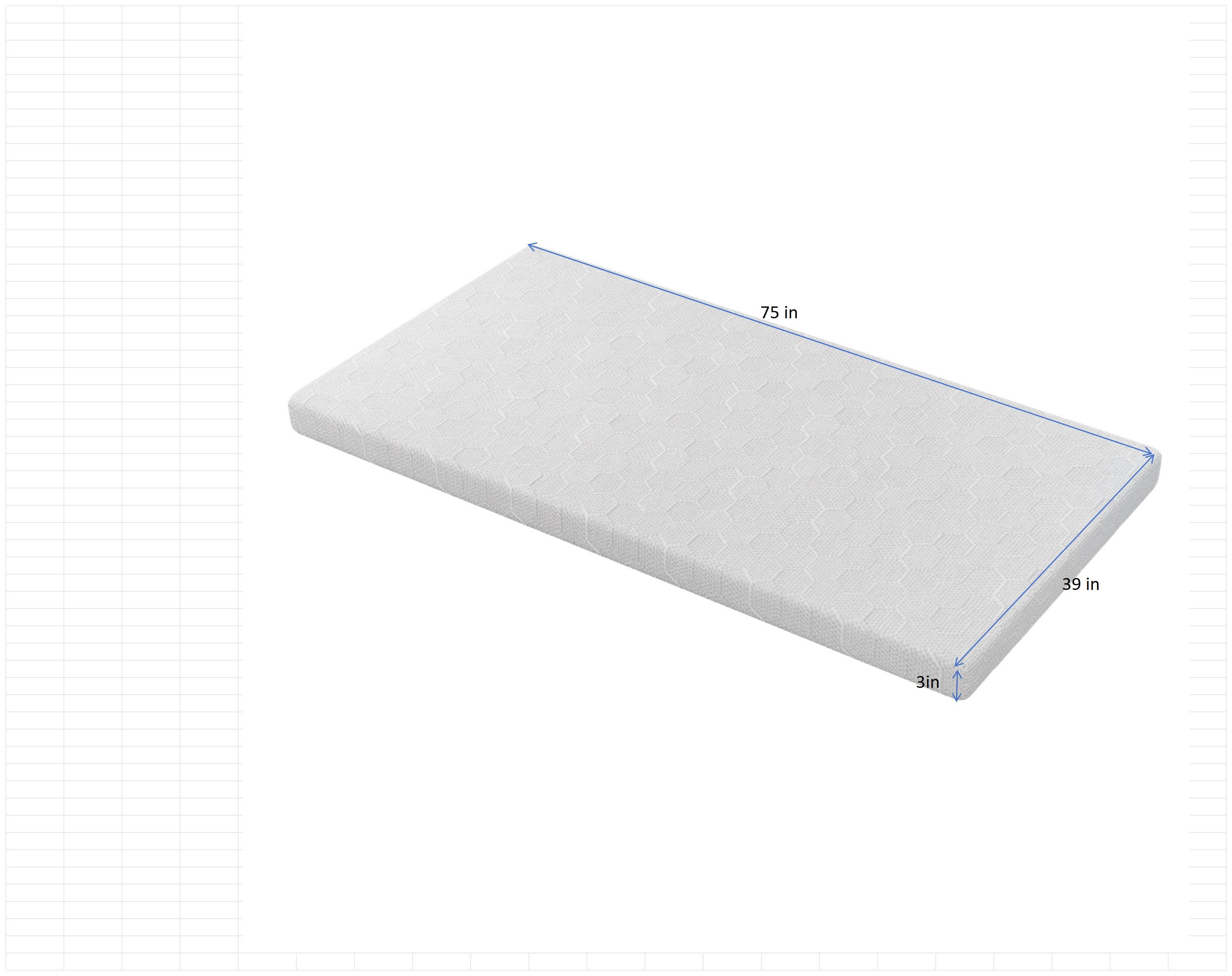3-inch Memory Sponge Mattress Brings You Comfortable Sleep And Is ...