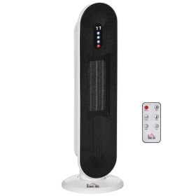 Home Space Heater, Portable Electric Heaters with 45 Degree Oscillation, Remote Control, 24H Timer and Overheating Protection, 1500W/1000W