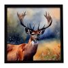 Deer Framed Metal Print Bathroom, Kitchen, Office, Home Decor Wall Art Ready to Hang, Square, 8X8