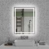 28"*36"LED Bathroom Mirror,Front-Lit and Back-Lit, Stepless Dimmable, 3 Colors CRI90+, Brightness Memory, Shatter-Proof,Anti-fog LED Vanity Mirror