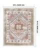 VEVOR Area Rug, 8 x 10 ft Large Washable Rug, Non-Slip and Tear-Resistant Soft Carpet, Pet & Child Friendly Vintage Area Rugs, Indoor Mat for Bedroom