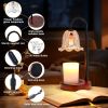 Candle Warmer Lamp Electric Timer: Dimmable Candles Warming Lamps - Height Adjustable Burner Jar - No Flame Scented Melts Wax - All Candle Jars Home D