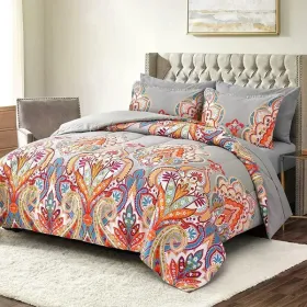 2pcs Duvet Cover Set Twin Duvet Coverx1 Pillowcasex1 Extremely Diverse Styles (Option: Rainbow Flower)