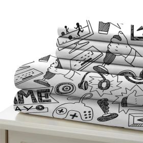 3D Digital Printing Home Textile Four Piece Set Three Piece Set Bedding Game Controller Series Polyester Duvet Cover Set (Option: YOUXIBAI US F)