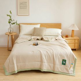 Antibacterial Raw Cotton Washable Summer Cool Quilt (Option: Advanced Coffee-200X230cm)